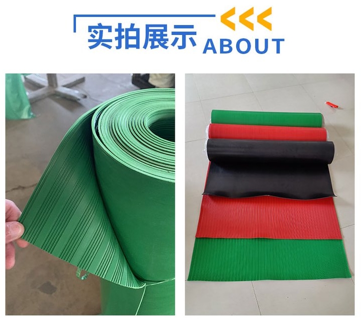 绝缘胶垫产品实拍，迪宇电力工厂细节展示，条纹设计有效阻绝电压